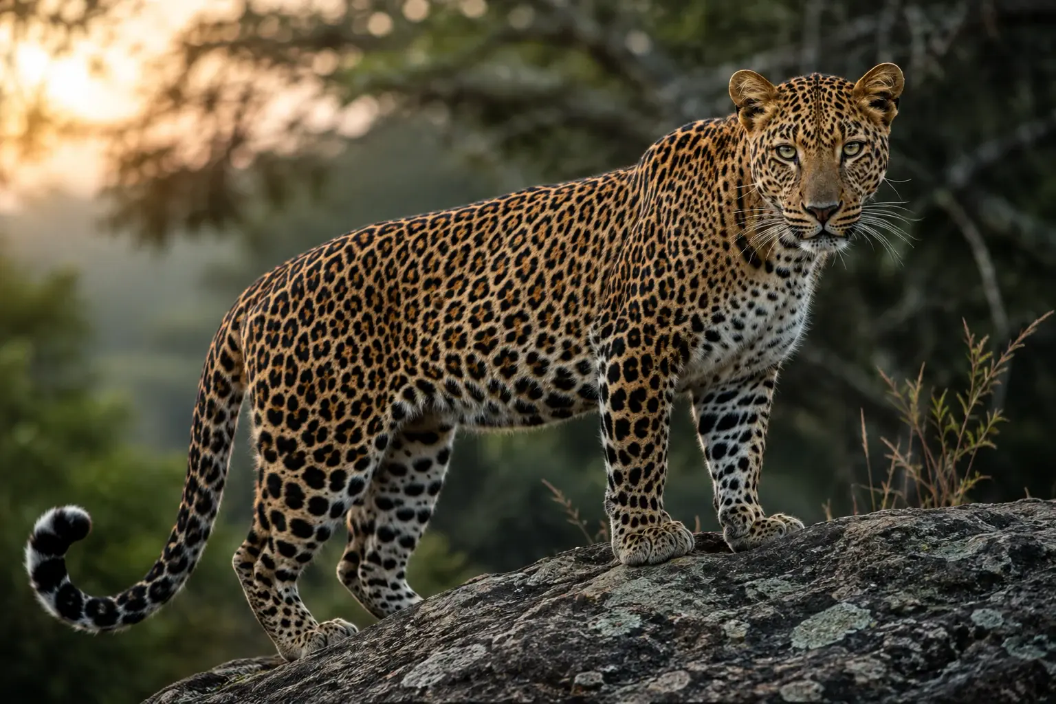 Sri Lankan leopard in the wild
